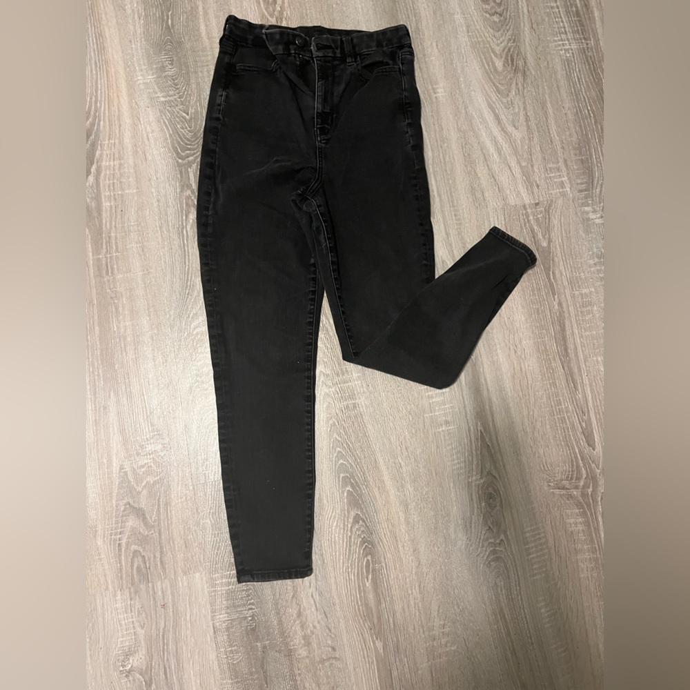 American Eagle Black Highest Rise Jegging Size 10